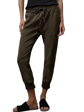 James Perse Mixed Media cuffed casual cotton jogger pants excellent condition